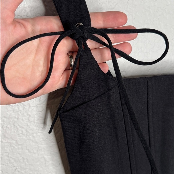 Edikted Genevive Tie Strap Corset Crop Top Size Small Whimsigoth Going Out Black - Picture 5 of 8